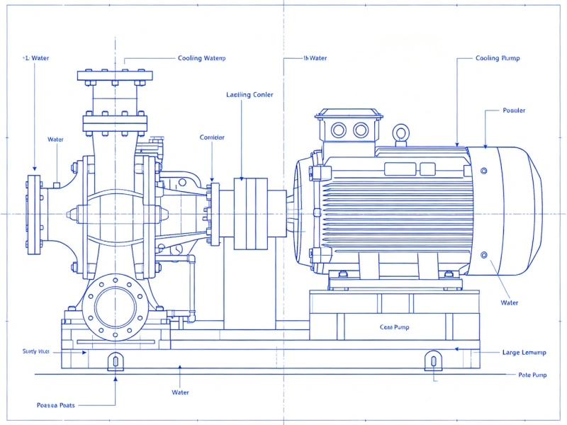 Metallurgical pump for cooling water circulation